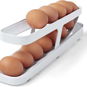 Automatically Rolling Egg Holder Container