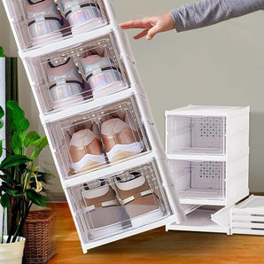 4 Layer Foldable Shoe Rack-Organizer