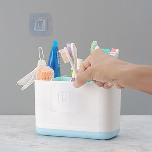 Toiletries Holder Stand Plastic Caddy Organizer Box